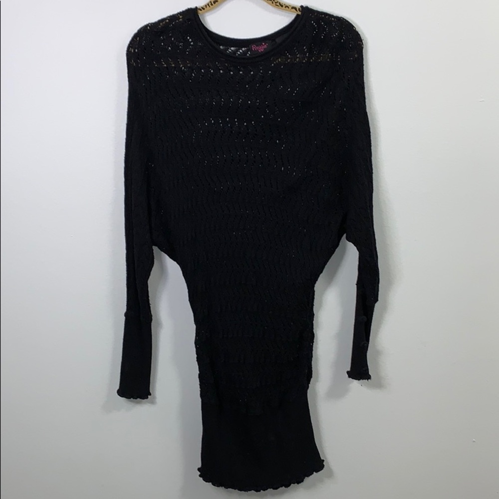 Reggie Sweater Dress, black, size M